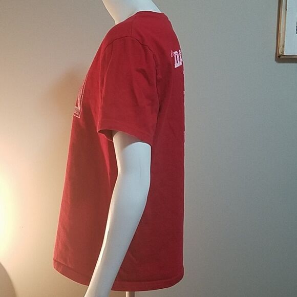 Red Nebraska Huskers Adidas Short Sleeve Tee (M) - Picture 4 of 7